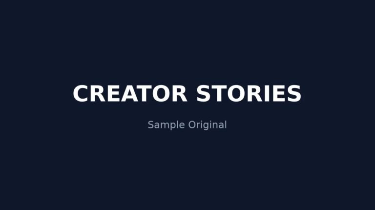 Creator Stories